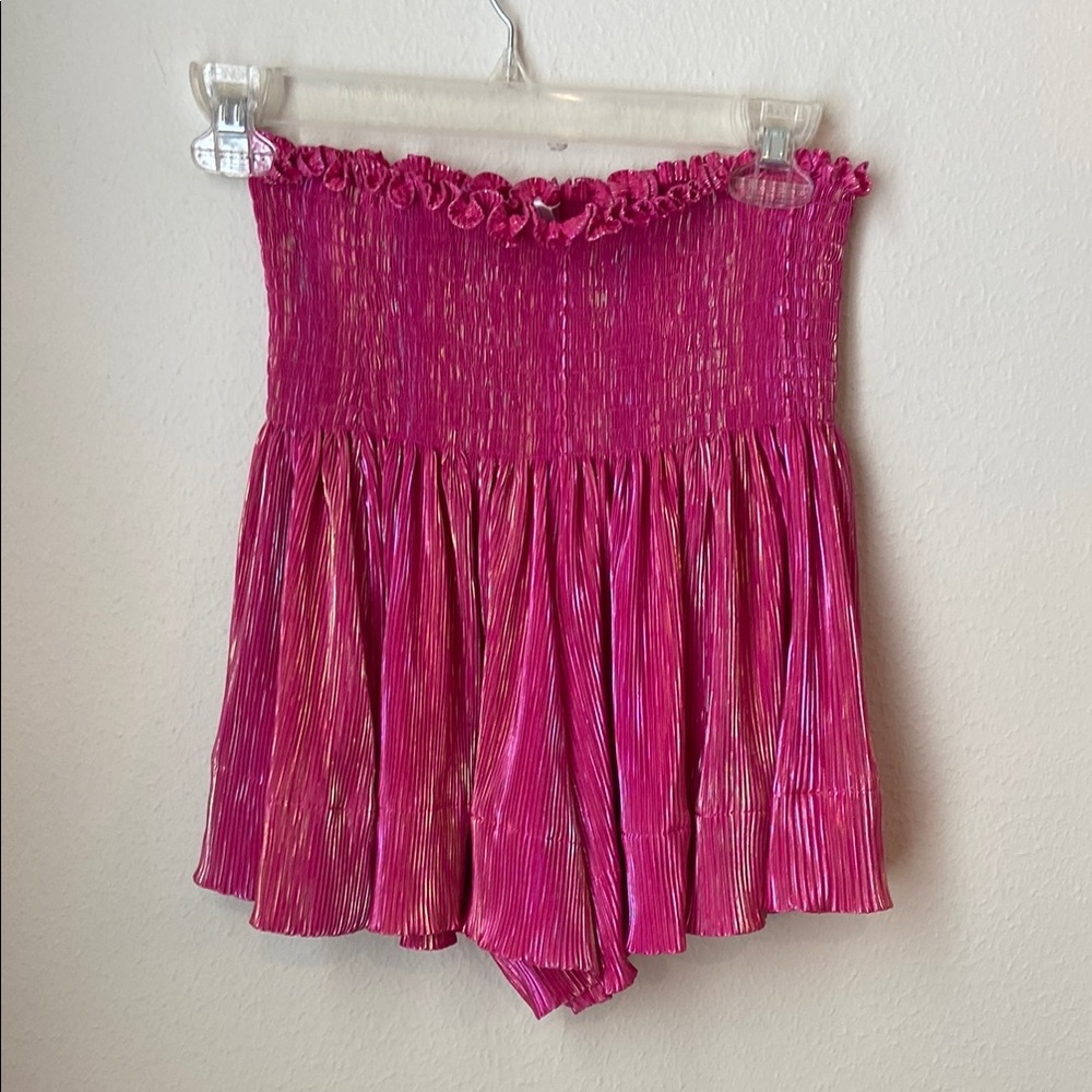 QUEEN OF SPARKLES Pink Swing Shorts
